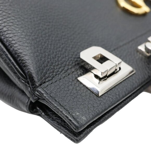 Gucci  Zumi Medium Leather Top Handle Shoulder Bag Black 564714 - Picture 5 of 12